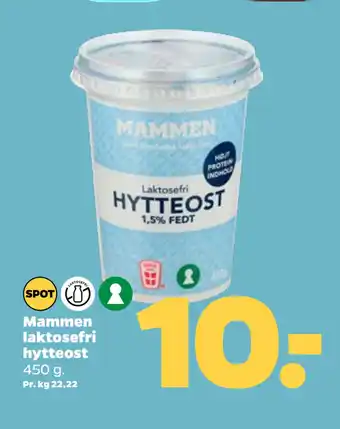 Netto Mammen laktosefri hytteost tilbud
