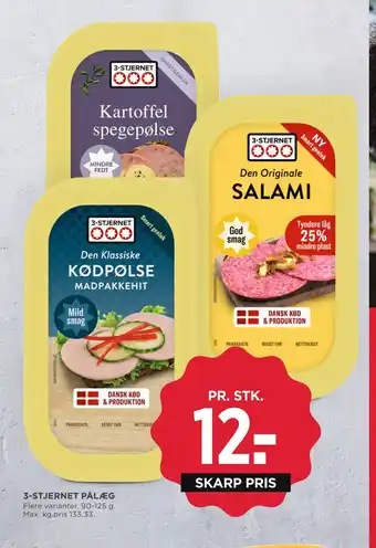 MENY 3-stjernet pålæg tilbud