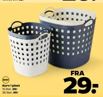 Netto Kurv i plast tilbud