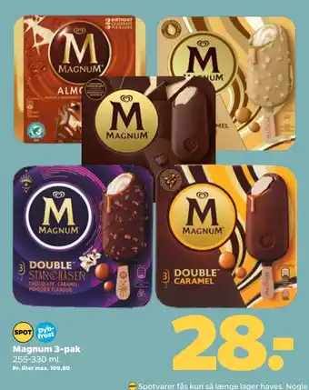 Netto Magnum 3-pak tilbud