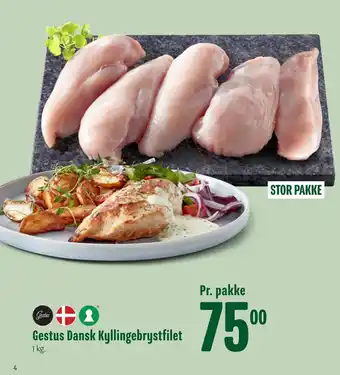 Min Købmand Gestus dansk kyllingebrystfilet tilbud