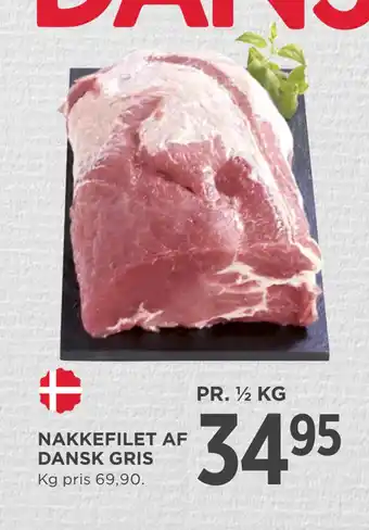 MENY Nakkefilet af dansk gris tilbud