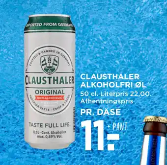 MENY Clausthaler alkoholfri øl tilbud