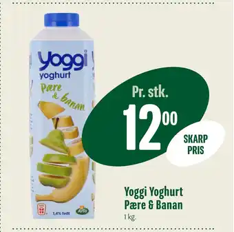 Min Købmand Yoggi yoghurt pære & banan tilbud