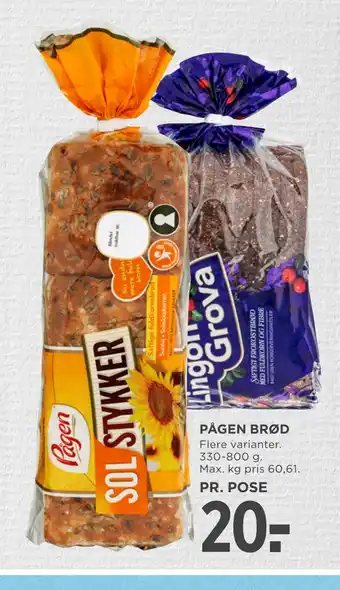 MENY Pågen brød tilbud