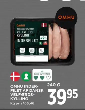 MENY Omhu inder filet af dansk velfærds kylling tilbud
