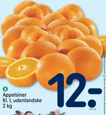Appelsiner kl. i, udenlandske 2 kg