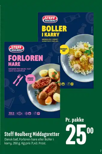 Min Købmand Steff houlberg middagsretter tilbud