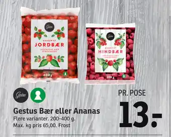 SPAR Gestus bær eller ananas tilbud