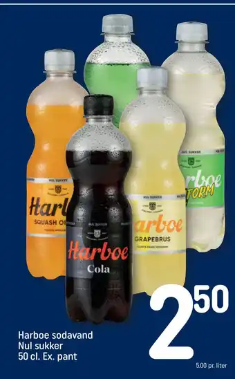 REMA 1000 Harboe sodavand nul sukker 50 cl. ex. pant tilbud