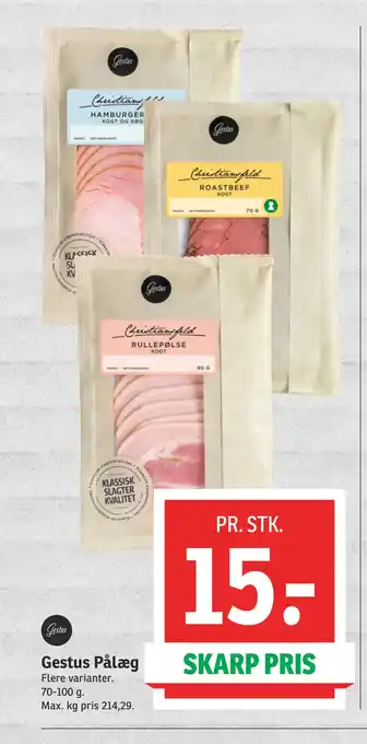 SPAR Gestus pålæg tilbud