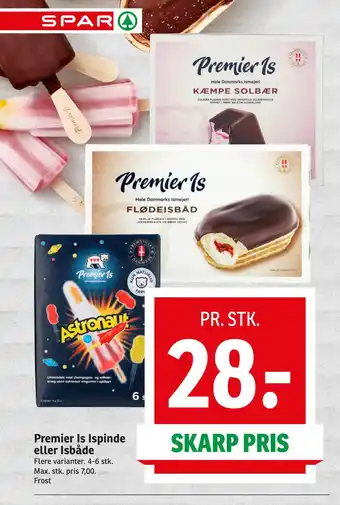 SPAR Premier is ispinde eller isbåde tilbud