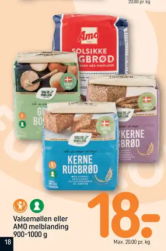 REMA 1000 Valsemøllen eller amo melblanding 900-1000 g tilbud