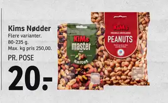 SPAR Kims nødder tilbud