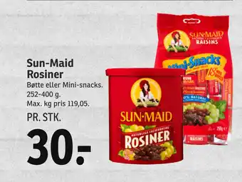 SPAR Sun-maid rosiner tilbud