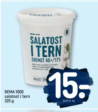 REMA 1000 Rema 1000 salatost i tern 325 g tilbud