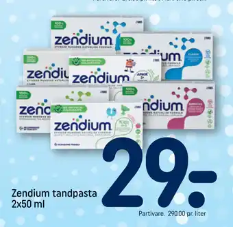 REMA 1000 Zendium tandpasta 2x50 ml tilbud