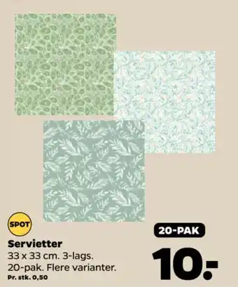 Netto Servietter tilbud