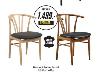 My Home Devon spisebordsstol tilbud