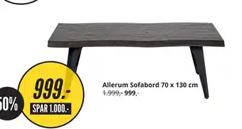 My Home Allerum sofabord 70 x 130 cm tilbud