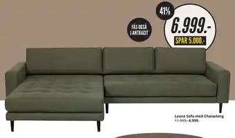 My Home Leone sofa med chaiselong tilbud