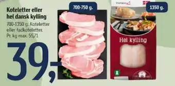 Føtex Koteletter eller hel dansk kylling tilbud