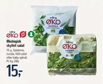 Føtex Økologisk skyllet salat tilbud