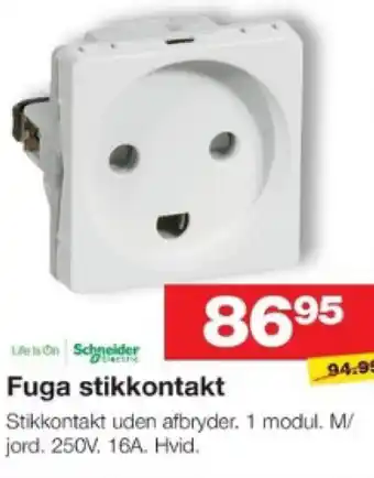 Bauhaus Fuga stikkontakt tilbud