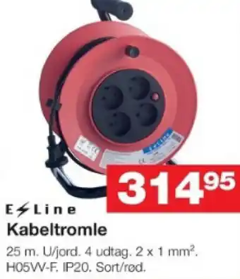 Bauhaus E Line Kabeltromle tilbud