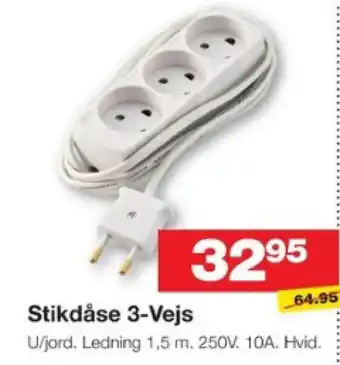 Bauhaus Stikdåse 3-Vejs tilbud