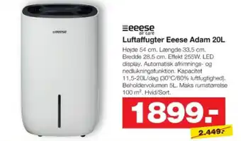 Bauhaus Luftaffugter Eeese Adam 20L tilbud