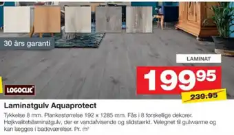 Bauhaus Laminatgulv Aquaprotect tilbud