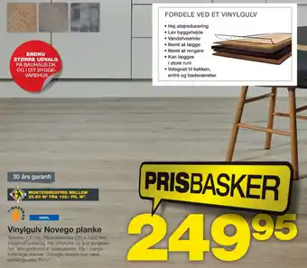 Bauhaus Vinylgulv Novego planke tilbud