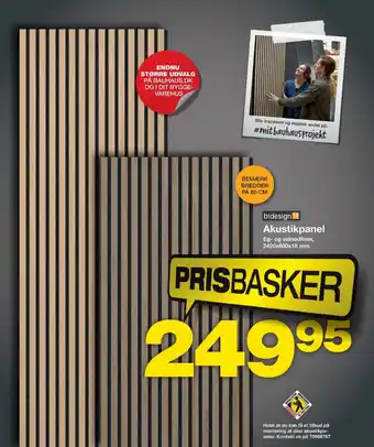 Bauhaus Akustikpanel tilbud