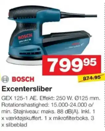 Bauhaus BOSCH Excentersliber tilbud