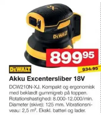 Akku Excentersliber 18V