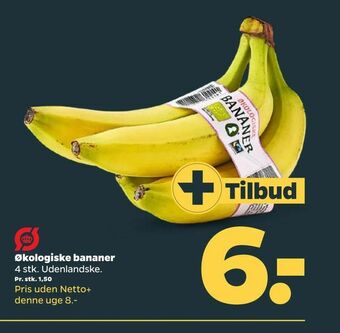 Netto Økologiske bananer tilbud