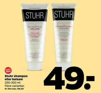 Netto Stuhr shampoo eller balsam tilbud
