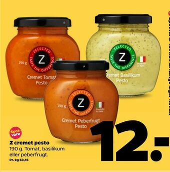 Netto Z cremet pesto tilbud