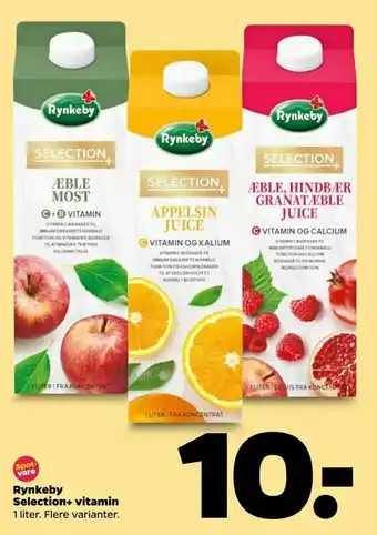 Netto Rynkeby Selection+ vitamin tilbud
