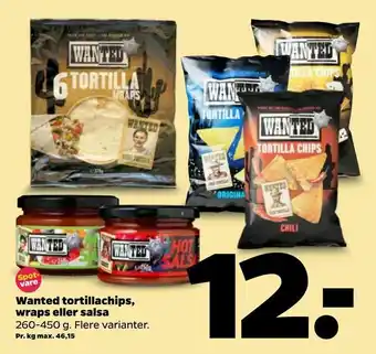 Wanted tortillachips, wraps eller salsa