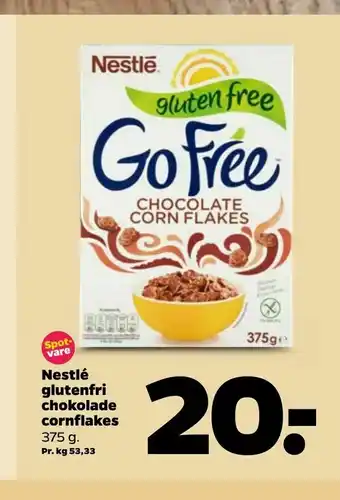 Netto Nestlé glutenfri chokolade cornflakes tilbud