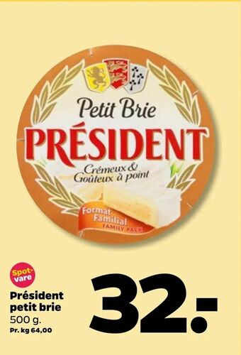 Netto Président petit brie tilbud