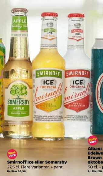 Netto Smirnoff Ice eller Somersby tilbud