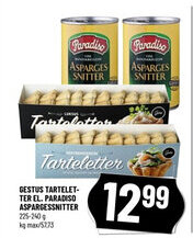 Løvbjerg GESTUS TARTELET-TER EL. PARADISO ASPARGESSNITTER tilbud