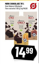 Løvbjerg MØRK CHOKOLADE 70% tilbud