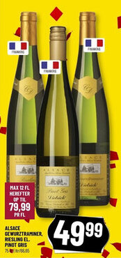 Løvbjerg ALSACE GEWURZTRAMINER, RIESLING EL. PINOT GRIS tilbud