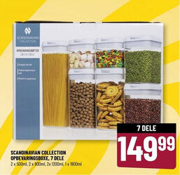 Løvbjerg SCANDINAVIAN COLLECTION OPBEVARINGSBOXE, 7 DELE tilbud