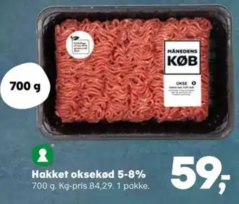 Hakket oksekød 5-8%