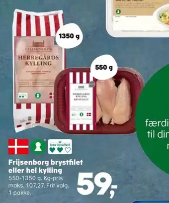 Frijsenborg brystfilet eller hel kylling